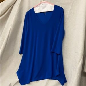 Alisha . D blue blouse